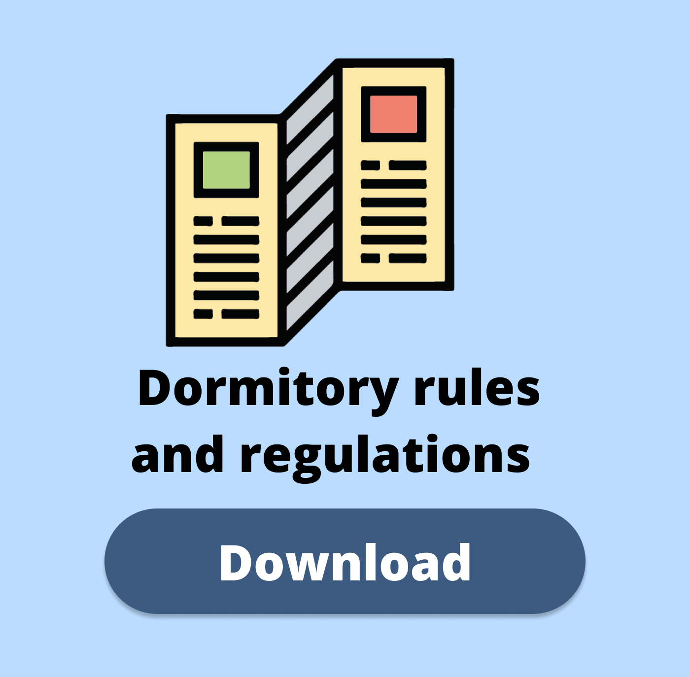 Dormitory rules and regulations